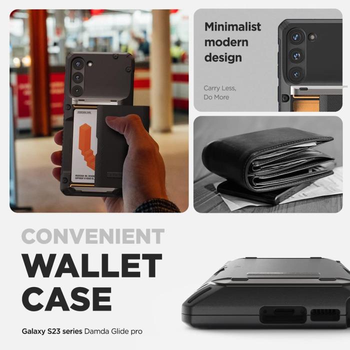 VERUS - VRS DESIGN Damda Glide Pro Skal Galaxy S23 Plus - Svart