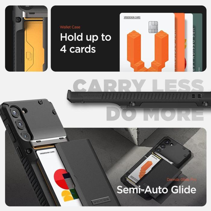 VERUS - VRS DESIGN Damda Glide Pro Skal Galaxy S23 Plus - Svart