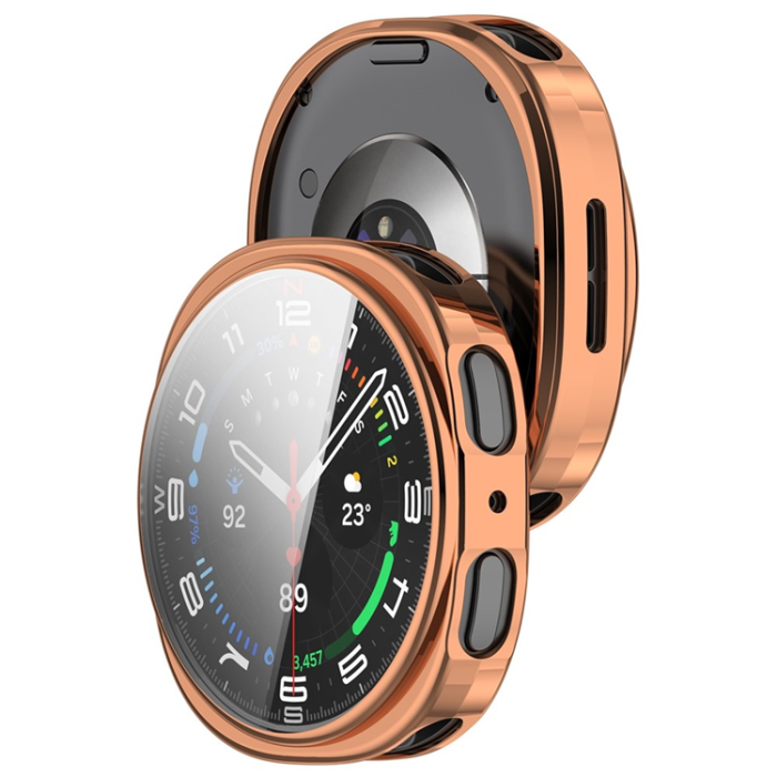 A-One Brand - Galaxy Watch 8 (44mm) Skal TPU - Electroplating Roséguld