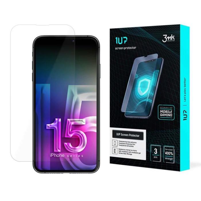 3MK - 3MK iPhone 15 Pro Max Plastfilm Skärmskydd Foil 1UP - Transparent