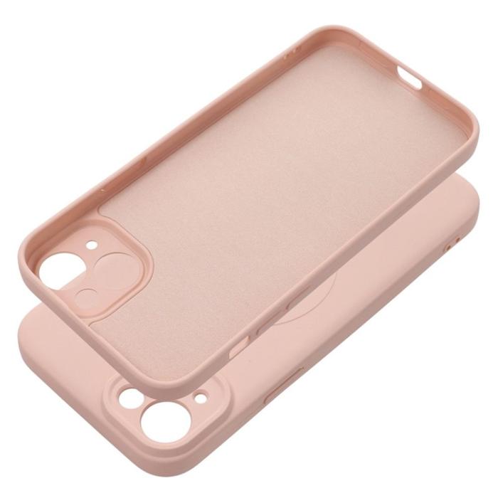 OEM - iPhone 15 Plus Mobilskal Magsafe Silikon - Rosa