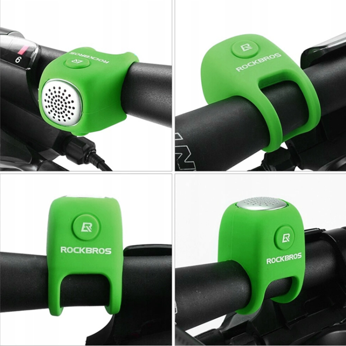 Rockbros - Rockbros Elektronisk Cykel Ring klocka - Grön