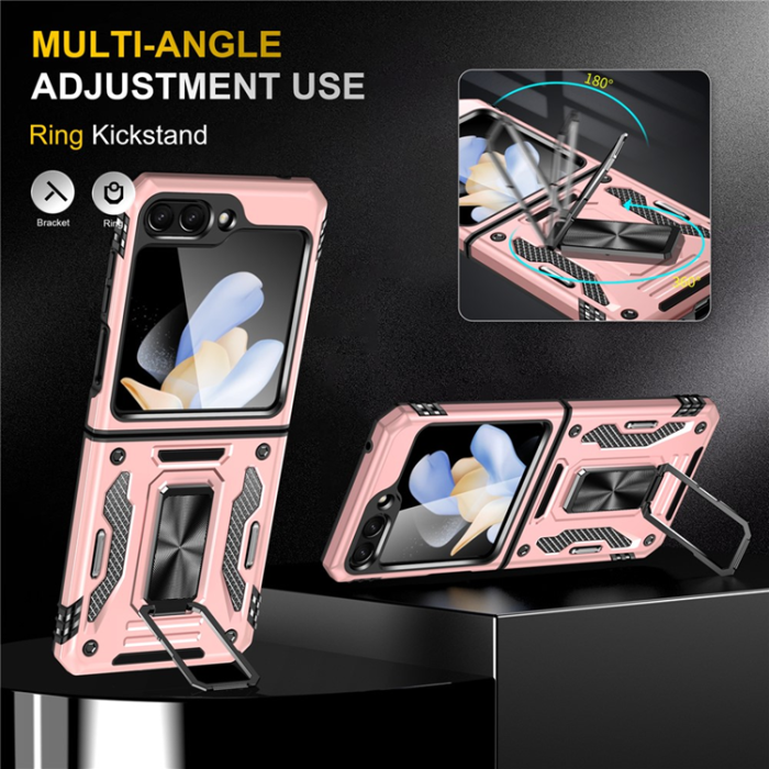 A-One Brand - Galaxy Z Flip7 FE/Z Flip6 Mobilskal Armor Kickstand