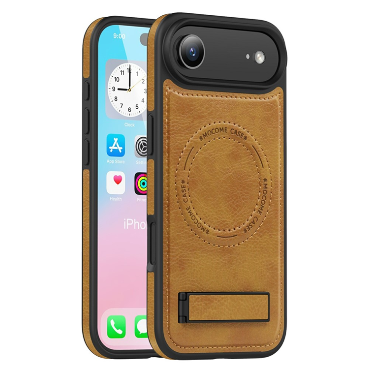 iPhone Air Mobilskal MagSafe Kickstand Läder - Brun | 2353 | AlltMobil