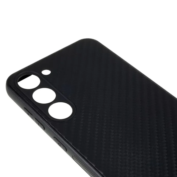 A-One Brand - Galaxy S23 Mobilskal Carbon Fiber - Svart