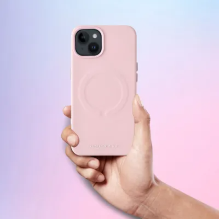 OEM - iPhone 15 Plus Mobilskal Magsafe Läder Roar - Rosa