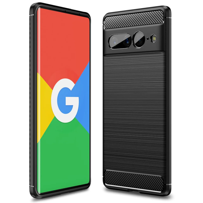 A-One Brand - Google Pixel 7 Pro Skal Carbon Fiber Texture - Svart