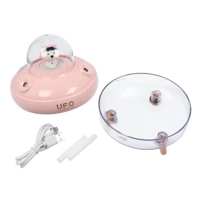 OEM - Aromaterapimaskin Luftfuktare/Diffusor UFO - Rosa
