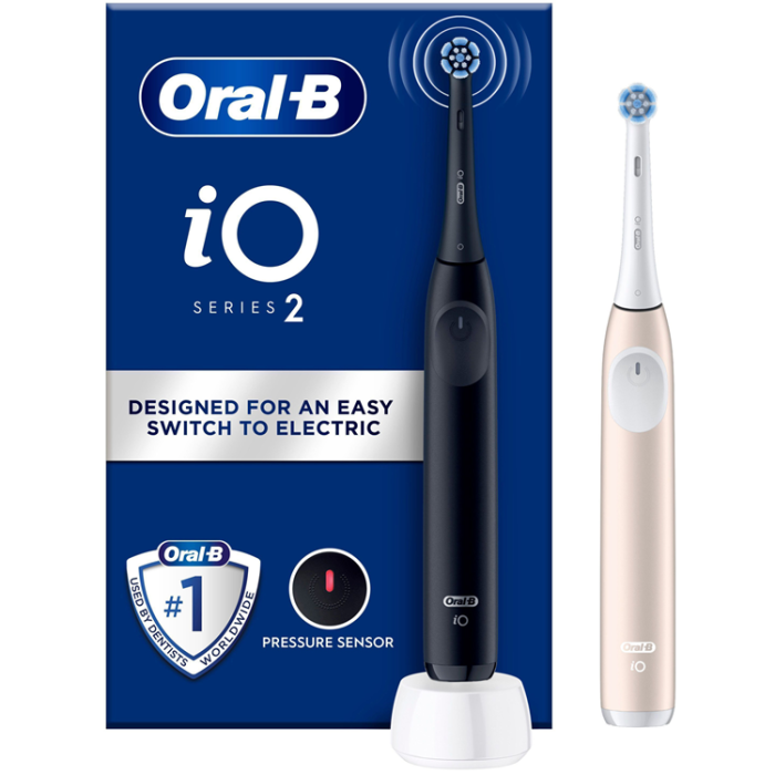 Oral B - Oral B Eltandborste iO2 Series Duo Night Black / Calm Pink