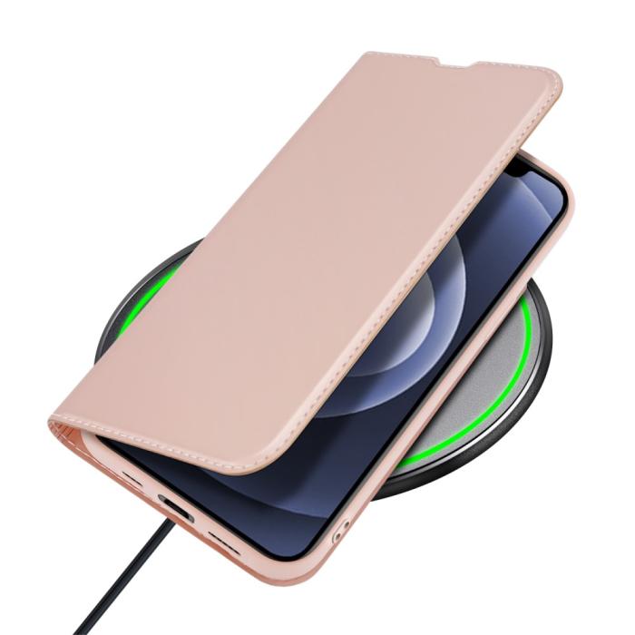 Dux Ducis - Dux Ducis Skin Series Plånboksfodral iPhone 13 Mini - Rose Gold