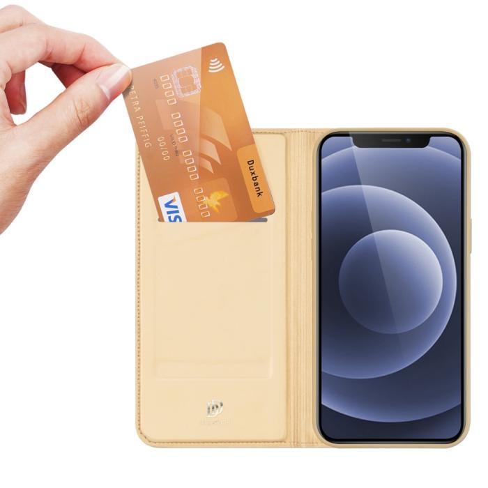 Dux Ducis - Dux Ducis Skin Series Plånboksfodral iPhone 13 Mini - Gold