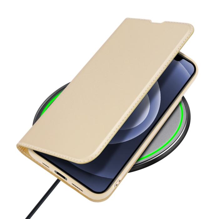 Dux Ducis - Dux Ducis Skin Series Plånboksfodral iPhone 13 Mini - Gold