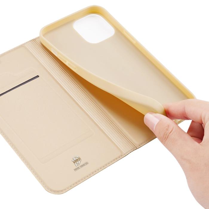 Dux Ducis - Dux Ducis Skin Series Plånboksfodral iPhone 13 Mini - Gold