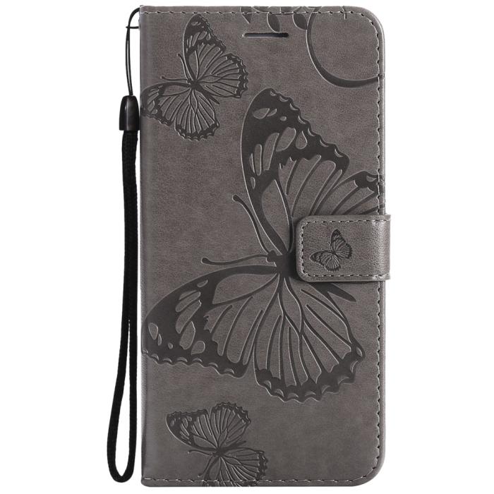 OEM - Fjärilar Plånboksfodral iPhone 13 Mini - Grå