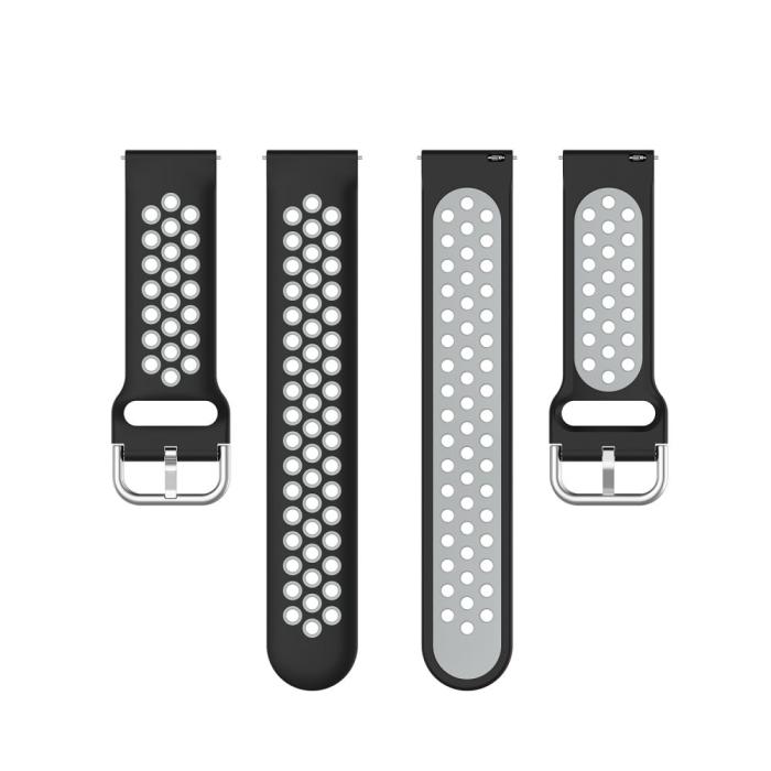 Tech-Protect - Softband Samsung Galaxy Watch 4/5/5 Pro 40/42/44/45/46 mm Svart/Grå