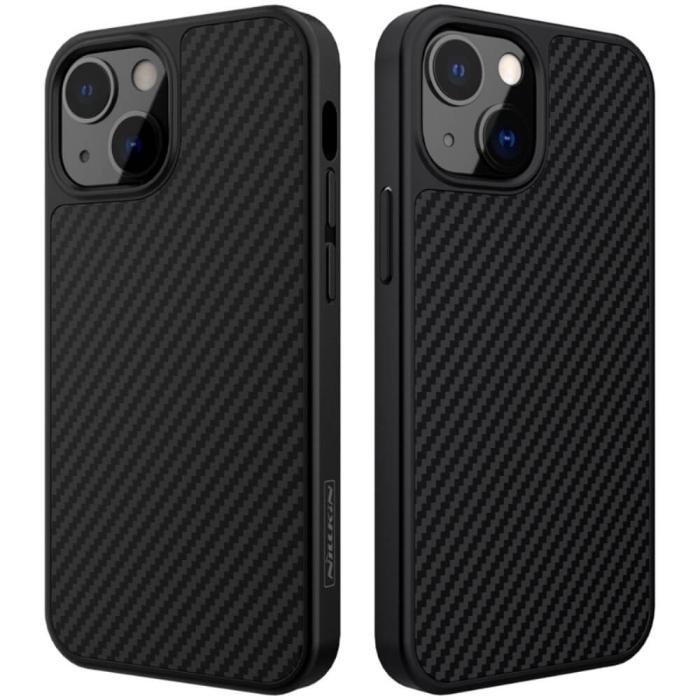 Nillkin - Nillkin Carbon Fiber Skal till Apple iPhone 13 Mini - Svart