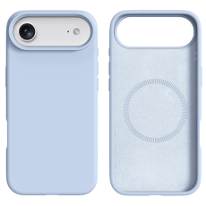 A-One Brand - iPhone 17 Air Mobilskal MagSafe Liquid Silikon+PC - Babyblå