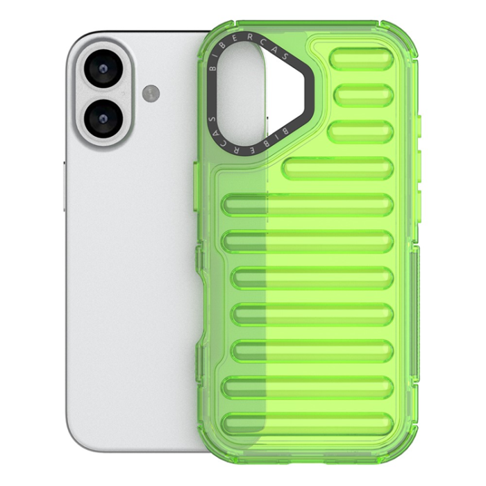 A-One Brand - iPhone 17 Mobilskal Stripe Design Detachable - Grön