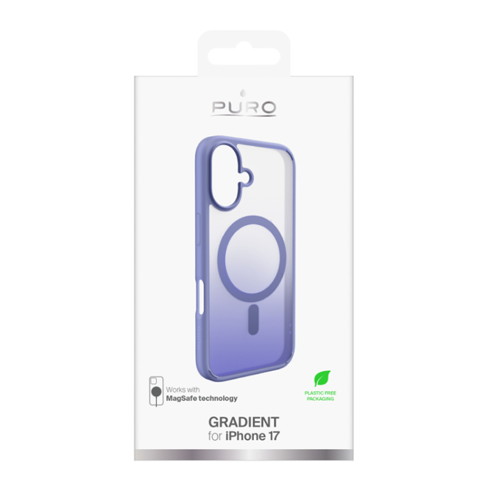Puro - Puro iPhone 17 Mobilskal Magsafe Gradient TPU - Rosa