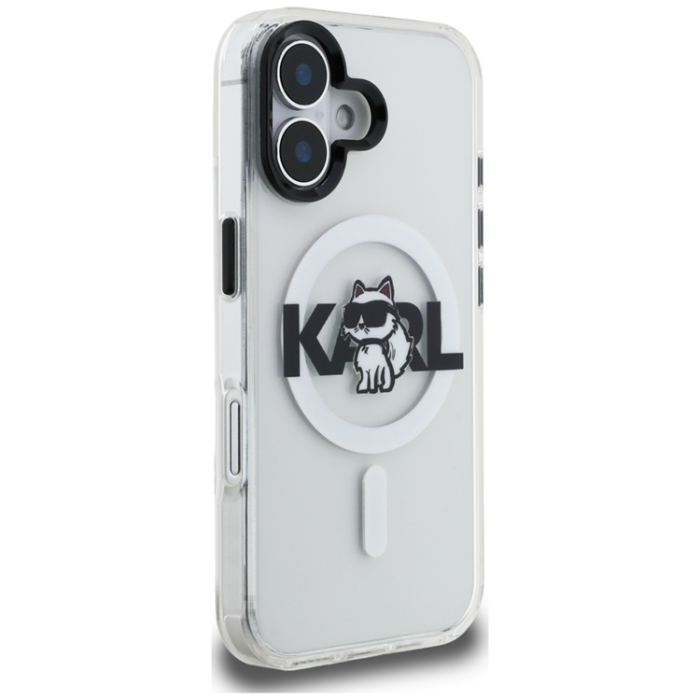 KARL LAGERFELD - KARL LAGERFELD Mobilskal För iPhone 16 MagSafe IML Choupette Sketch