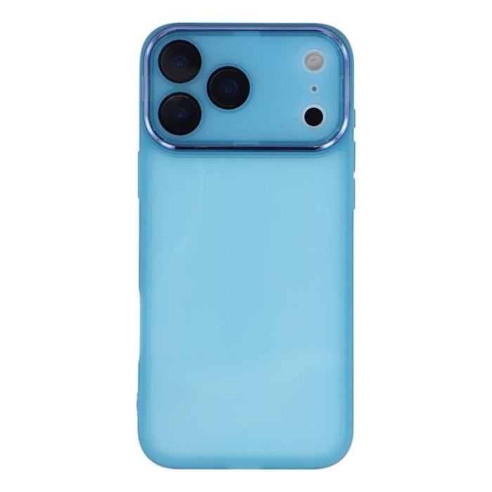 A-One Brand - iPhone 17 Pro Mobilskal Electroplated Kameraram - Transparent Blå