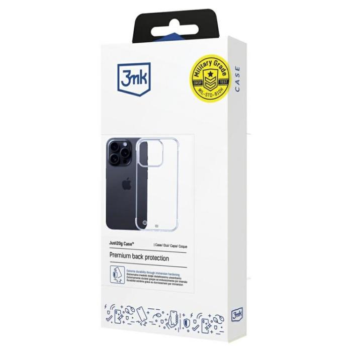 3MK - 3MK iPhone 16 Pro Mobilskal Just20g - Clear