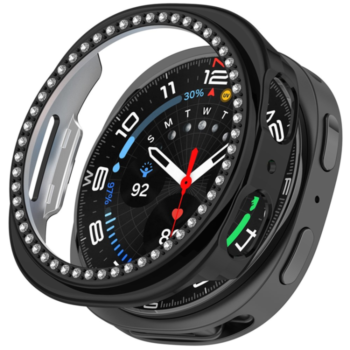 A-One Brand - Galaxy Watch 8 (44mm) Skal Rhinestone Decor Hollow