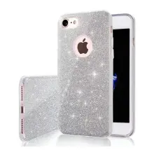A-One Brand - Galaxy S24 Ultra Mobilskal Glitter 3in1 - Silver