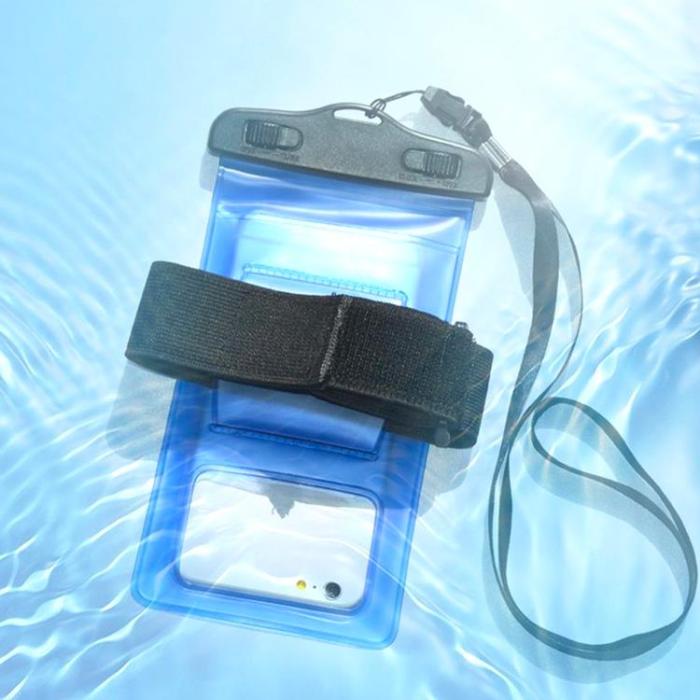 OEM - Vattentätt Mobilfodral PVC Armband - Transparent