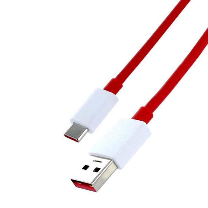 OnePlus - OnePlus USB-A Till USB-C 4A Kabel 1m Bulk - Röd