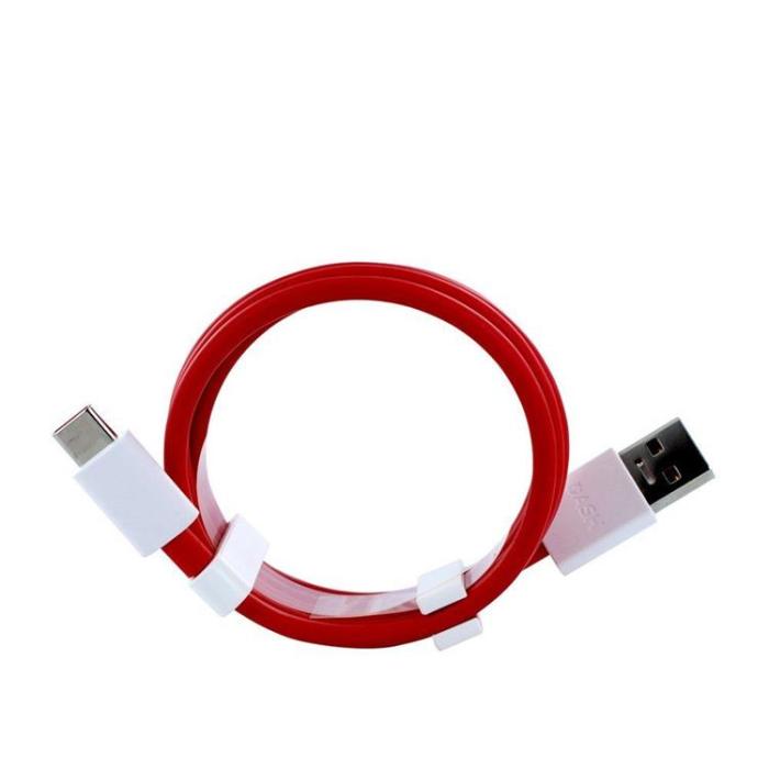 OnePlus - OnePlus USB-A Till USB-C 4A Kabel 1m Bulk - Röd