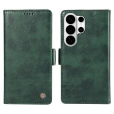 OEM - YIKATU Samsung Galaxy S26 Ultra Pl&aring;nboksfodral Konstl&auml;der Litchi - Gr&ouml;n