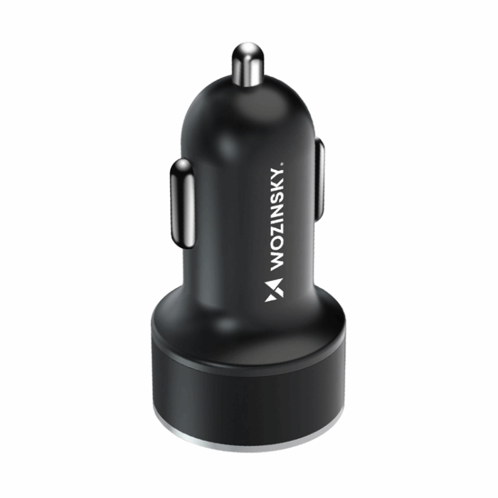 Wozinsky - Wozinsky Billaddare USB-C USB-A 36W - Svart