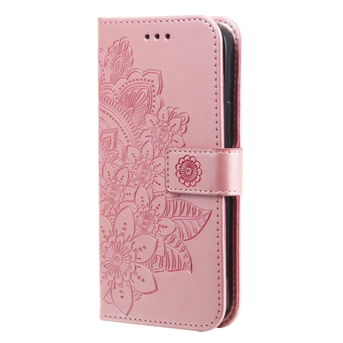 A-One Brand - iPhone 17 Pro Max Plånboksfodral Floral Pattern - Rosa
