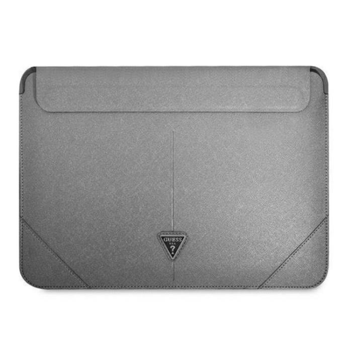 Guess - Guess Datorfodral 16'' Saffiano Triangle Logo - Silver