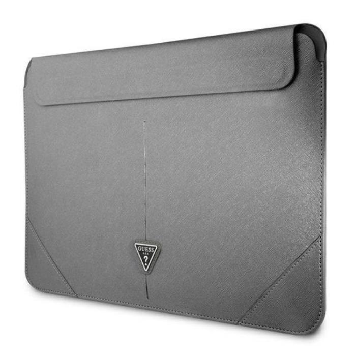 Guess - Guess Datorfodral 16'' Saffiano Triangle Logo - Silver