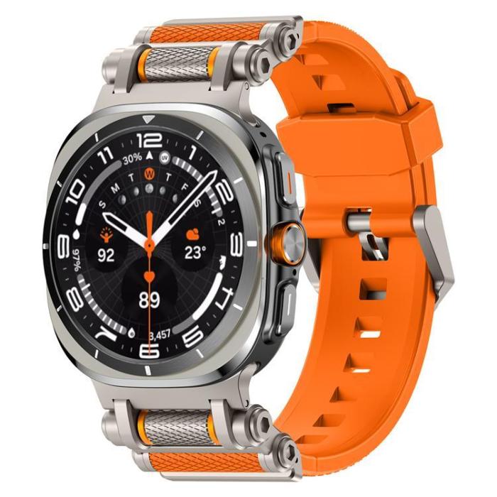 Boom of Sweden - Galaxy Watch Ultra (47mm) Armband Rotation Axis Silikon - Orange