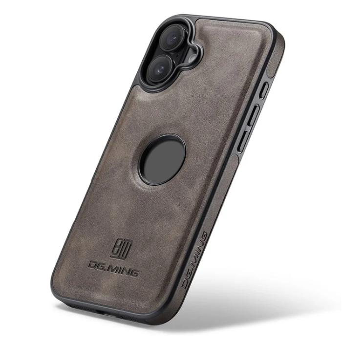 DG.MING - DG.MING iPhone 16 Plus Mobilskal Anti-Drop Läder - Coffee