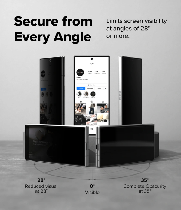 Ringke - [2-Pack] Ringke Galaxy Z Fold 8 Ultra Skärmskydd Härdat Glas Privacy