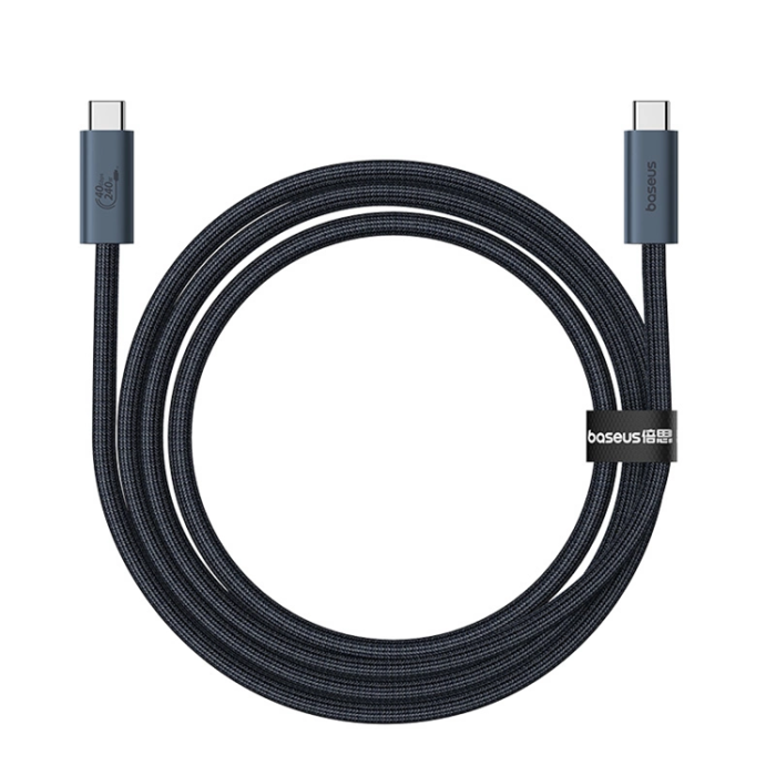 BASEUS - Baseus USB-C till USB-C kabel Snabb 240W 1m - Svart