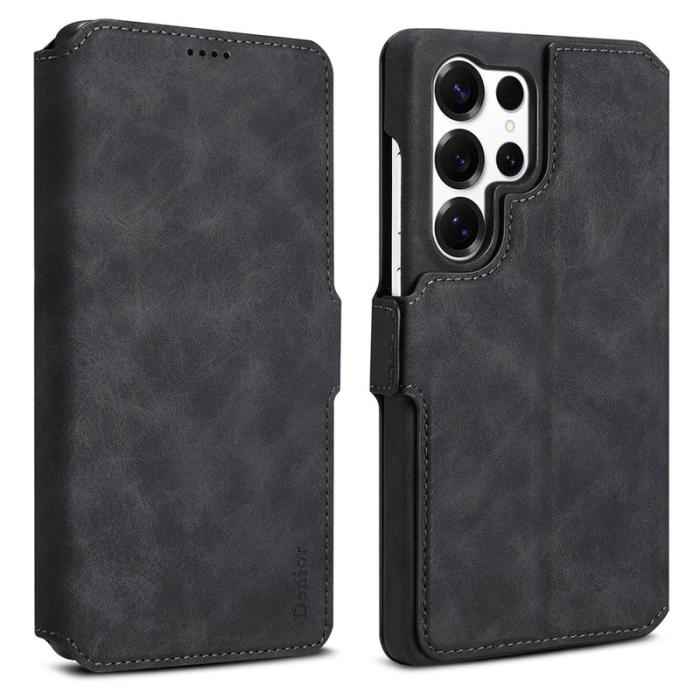 DENIOR - DENIOR B07 Samsung Galaxy S25 Ultra Plånboksfodral Konstläder Magnetiskt Wallet
