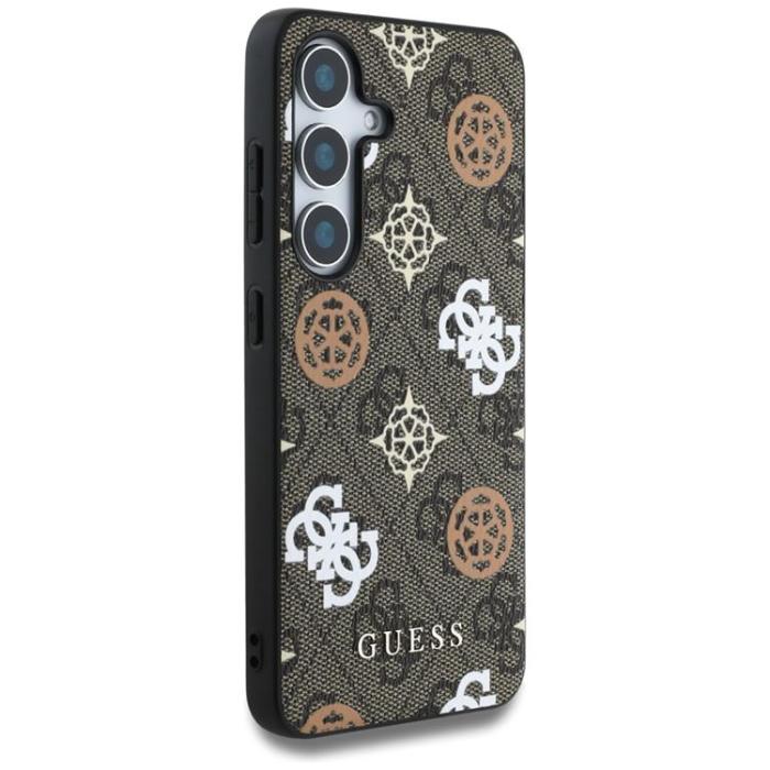 Guess - Guess Galaxy S25 Mobilskal MagSafe 4G Printed Colored Peony - Brun