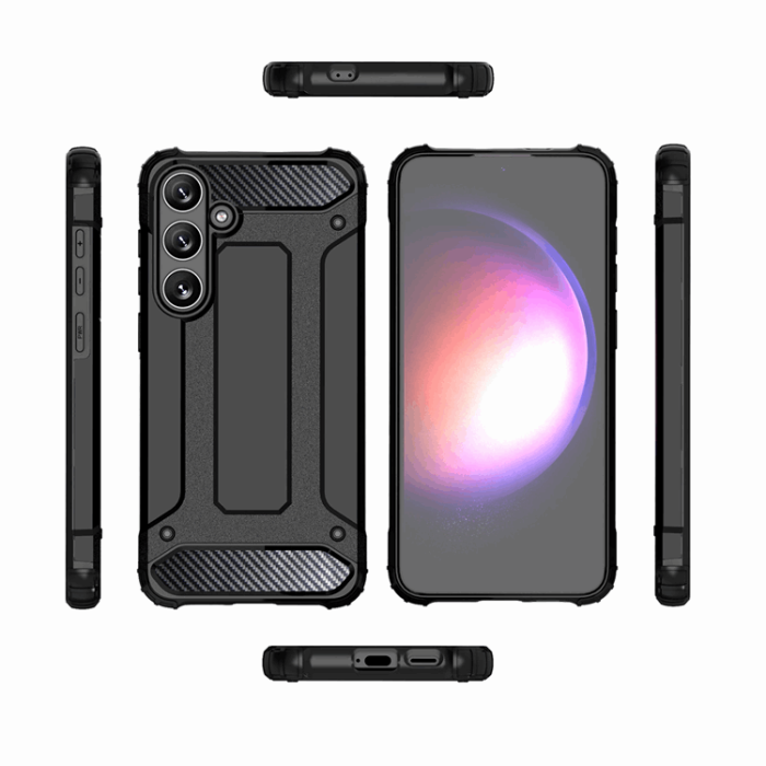 OEM - Galaxy S25 Mobilskal Hybrid Armor - Svart