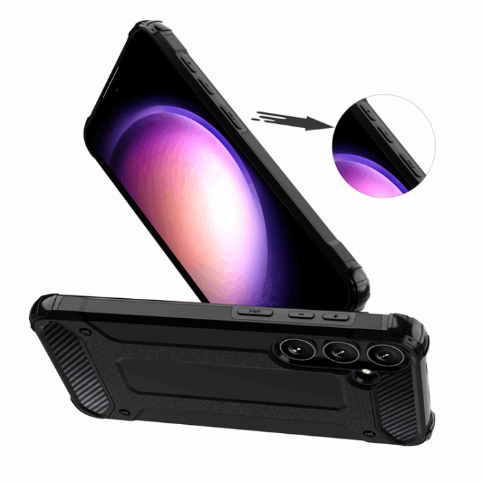 OEM - Galaxy S25 Mobilskal Hybrid Armor - Svart
