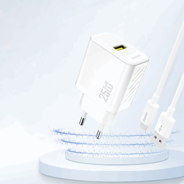 Dudao - Dudao Snabbladdare 25W A27S GaN USB-A - Vit