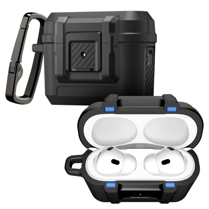 Spigen - Spigen Apple Airpods Pro 3 Skal Lock Fit - Svart
