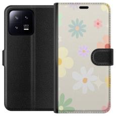 iSecrets - Pl&aring;nboksfodral till Xiaomi 13 med fejdande blommor