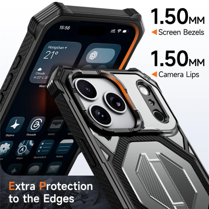 A-One Brand - iPhone 17 Pro Max Mobilskal Magsafe Shockproof - Grå