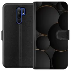 Gustaf - Pl&aring;nboksfodral till Xiaomi Redmi 9 med Lyxig Cirklar