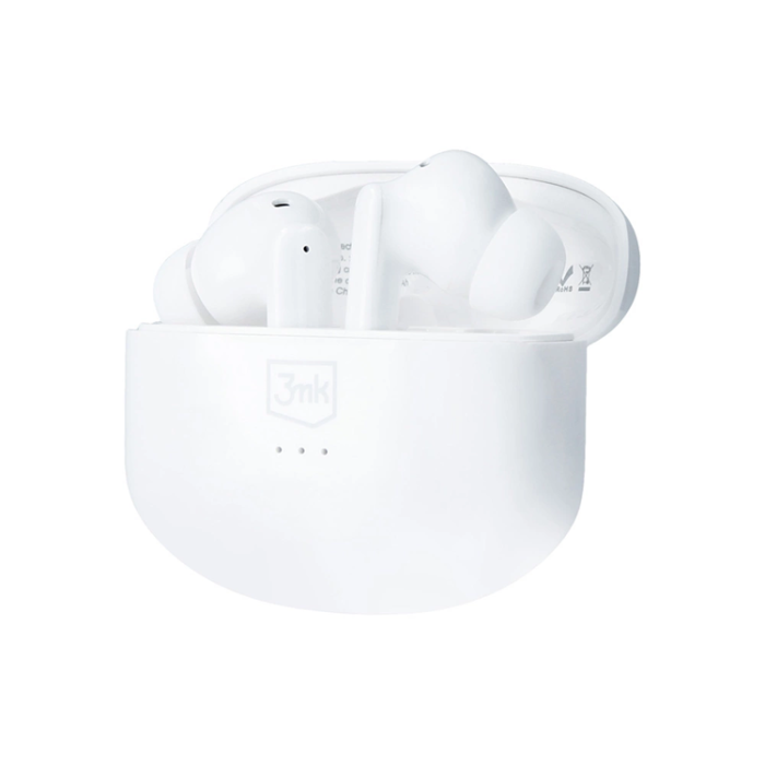 3MK - 3MK In-Ear Trådlösa Hörlurar Bluetooth 5.3 ANC LifePods - Vit